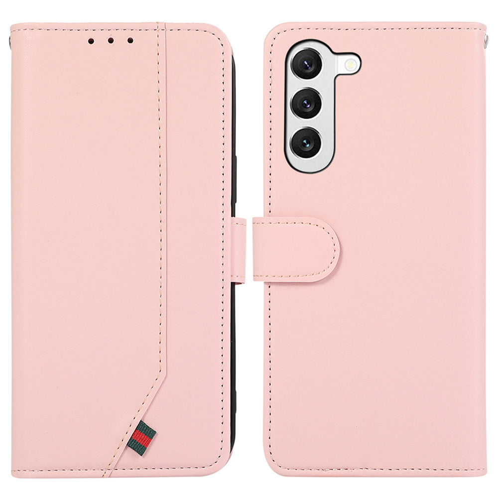 For Samsung Galaxy S22+ 5G Phone Case RFID Blocking Splicing Leather+TPU Cover For Samsung Galaxy S22+ 5G Phone Case RFID Blocking Splicing Leather+TPU Cover